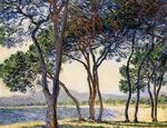 Клод Моне Деревья на побережье в Антибе 1888г